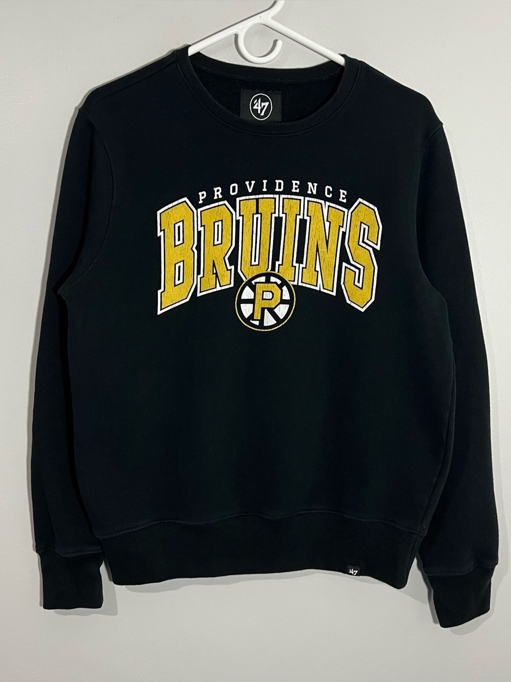 47 Brand AHL Providence Bruins Hockey Black Pullover Sweatshirt Adult Small